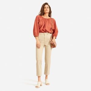 EVERLANE - Straight Leg Crop Beige Khaki 14
